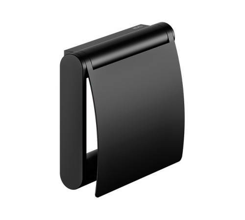 Держатель для туалетной бумаги KEUCO Plan с крышкой черный матовый 14960 370000