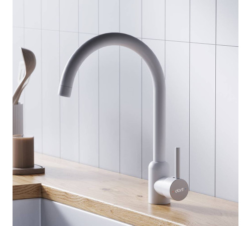 Смеситель для кухни Dorff Logic белый D3007033