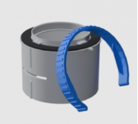 Фланец соединительный Flexag DN 75 серый FL75-G