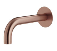 Излив для ванны настенный Plumberia Selection IXO 21 см медь брашированная SPT0058RS