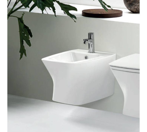 Биде подвесное Azzurra Hera 57х38х36.5 см 1 отверстие HEBKS000000MBI