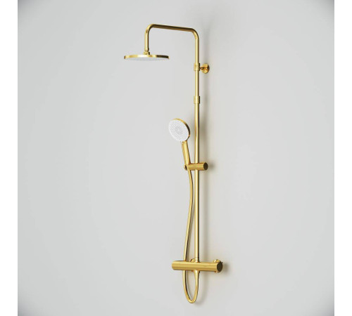 Душевая система AM.PM X-Joy с термостатом золото F0785A499