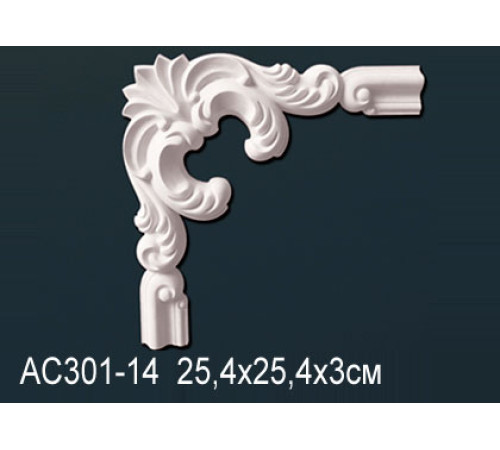 Угловой элемент для молдинга Perfect полиуретан AD301-14