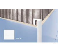 Профиль для плитки внешний Cezar 10 мм белый T101