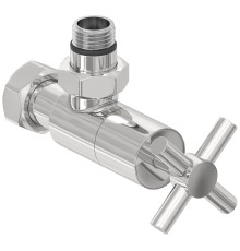 Вентиль регулировки температуры угловой Сунержа Крест G 1/2 HP - G 3/4 НГ без покрытия 00-1408-1234