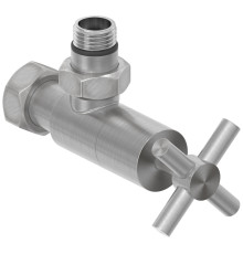 Вентиль регулировки температуры угловой Сунержа Крест G 1/2 HP - G 3/4 НГ сатин брашированный 071-1408-1234