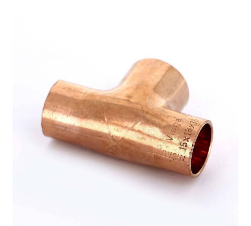 Тройник медный под пайку Viega 15х18х15 мм 103200