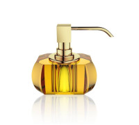 Дозатор для мыла настольный Decor Walther Kristall SSP хрусталь янтарь/золото 0924481