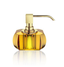 Дозатор для мыла настольный Decor Walther Kristall SSP хрусталь янтарь/золото 0924481