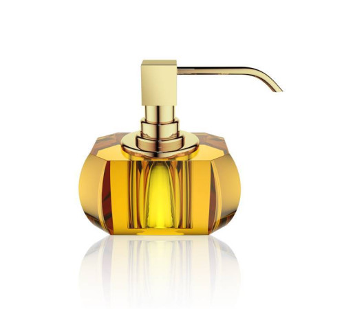 Дозатор для мыла настольный Decor Walther Kristall SSP хрусталь янтарь/золото 0924481