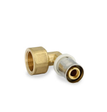 Угольник пресс с внутренней резьбой Comap PEX-Press 16 мм x 1/2 90° 704G6201