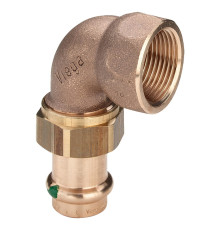 Угольник 90° Viega Sanpress бронза 22 мм x 3/4 разъемный 122614