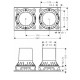 Скрытая часть для напольного смесителя Axor Montreux 16549180