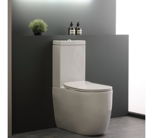 Унитаз-моноблок Kerasan Nolita с сиденьем и креплением WB5N белый глянцевый 531701