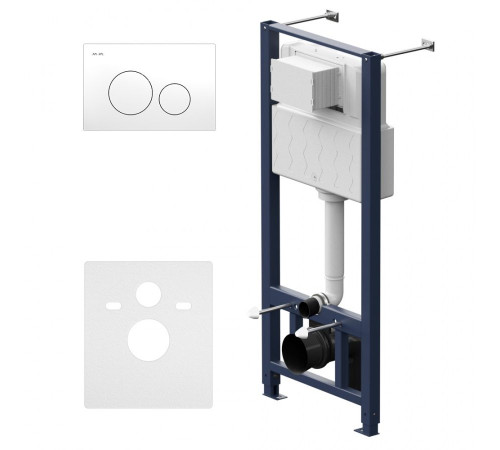 Инсталляция для подвесного унитаза AM.PM Pro L с пневматической клавишей I012704.9001