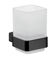 Стакан для зубных щеток подвесной emco Loft черный/хрусталь 0520 133 00