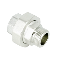 Сгон-американка прямой Elsen TIN 3/4 НВ латунный с плоским уплотнением EBF.26.34T