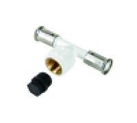 Тройник ПВДФ Henco с внутренней резьбой и заглушкой 20x1/2x20 мм 13PKW-200420BP