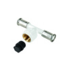 Тройник ПВДФ Henco с внутренней резьбой и заглушкой 20x1/2x20 мм 13PKW-200420BP