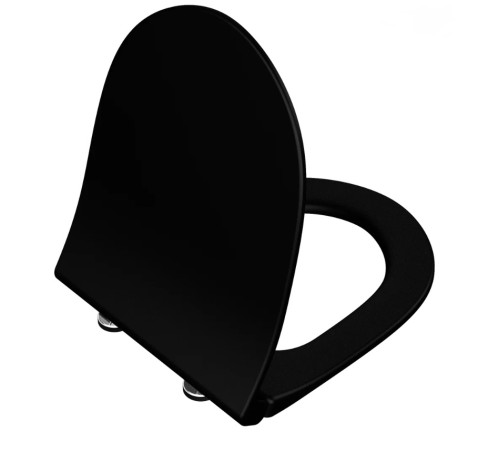 Сиденье для унитаза VitrA Sento дюропласт микролифт матовый черный 120-483-009