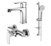 Набор смесителей 3 в 1 Aquatek Оберон (AQ1210CR+AQ1260CR+AQ2014CR) хром AQ1231CR