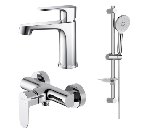 Набор смесителей 3 в 1 Aquatek Оберон (AQ1210CR+AQ1260CR+AQ2014CR) хром AQ1231CR