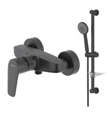 Набор смесителей AQUATEK БЕТТА Set 2 в 1 (AQ1160MB+AQ2013MB) матовый черный AQ1132MB