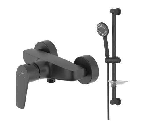 Набор смесителей AQUATEK БЕТТА Set 2 в 1 (AQ1160MB+AQ2013MB) матовый черный AQ1132MB