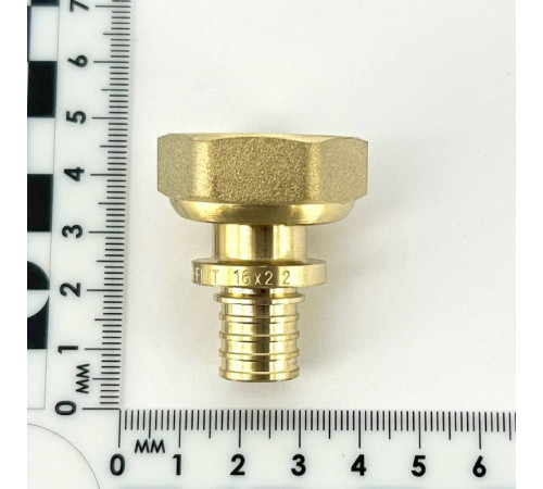 Муфта аксиальная Giacomini 16x3/4 с накидной гайкой и плоской прокладкой R754G6301