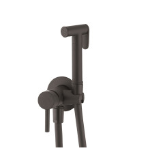 Смеситель для биде Reitano Minimal скрытый монтаж с гигиеническим душем Matt Black 55STFBSMMB