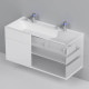 Тумба под раковину подвесная AM.PM Inspire V2.0 120 см 3 ящика белый матовый M50AFHX1203WM