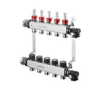 Коллектор распределительный Oventrop Multidis SF 12 контуров 1 x 3/4 EK с ротаметрами 1406362