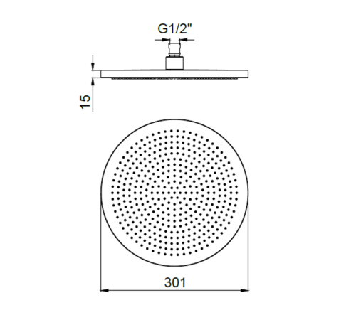 Верхний душ Almar Emotion Quadro 30х30 см хром E044306.CR