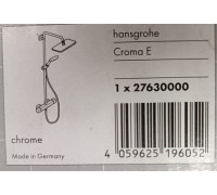 Душевая система Hansgrohe Croma E 280 1jet с термостатом 27630000