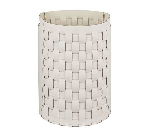 Корзина для белья круглая ADJ Bottega 40х57 см белый/панна котта 1057.10/16