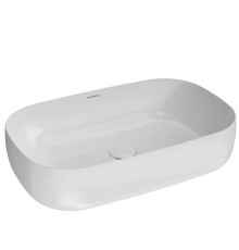 Раковина накладная Kerama Marazzi Magica 64.5х42 см без отверстия белый глянец MA.wb.65