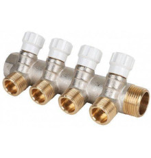 Коллектор Hogart Premium 4 выхода 1 x 3/4 EK с регулирующими вентилями MM4040605