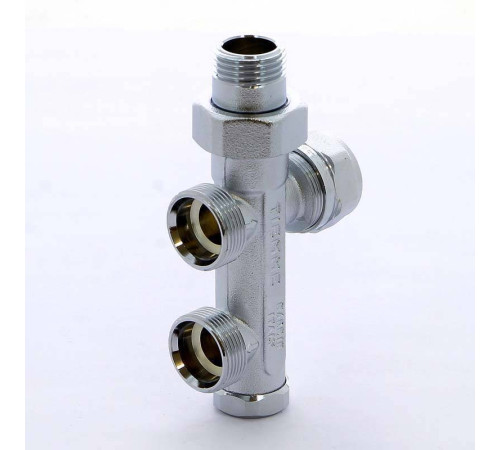 Узел радиаторный Tiemme 1/2 - M24x19 для двухтрубных систем разводка в пол 3370002