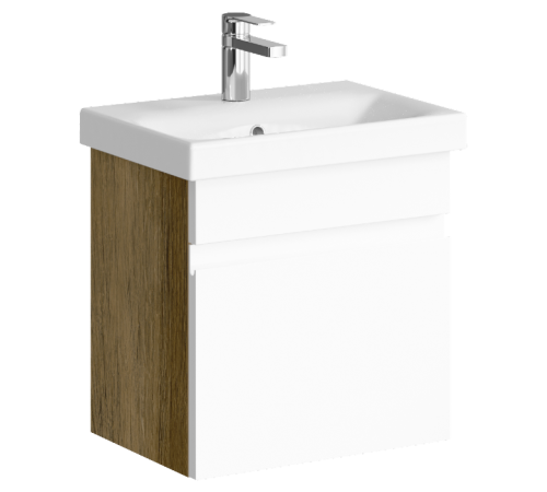 Тумба под умывальник подвесная Aqwella Smart 500х510х380 мм дуб балтийский SRT0105DB