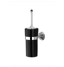 Ершик для унитаза Devon&Devon Black Diamond подвесной черная керамика хром BLKD520CRNE