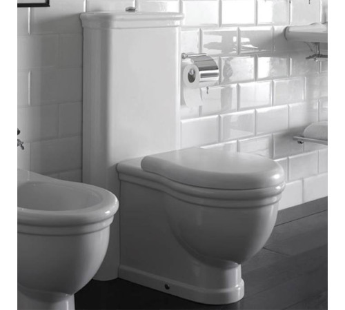 Унитаз напольный пристенный Globo Paestum 57х38 см с бачком белый/хром PA025.BI / PA137.BI+FI019 / BA016