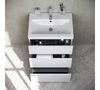 Тумба под раковину напольная AM.PM Gem 60 см 3 ящика белый глянец M91FSX0602WG