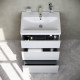 Тумба под раковину напольная AM.PM Gem 60 см 3 ящика белый глянец M91FSX0602WG
