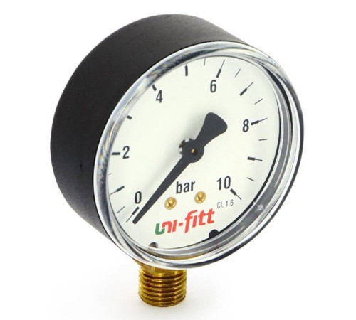 Манометр радиальный Uni-Fitt 6 бар 80 мм 1/2 301D2042