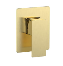 Смеситель встраиваемый AQUAMET Savona с внутр. частью золото шлифованное AQM8807BG