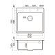 Кухонная мойка Omoikiri Tedori 57 Tetogranit 57x51 см leningrad grey 4993566