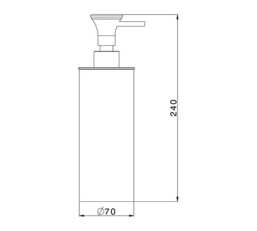 Дозатор для мыла настольный Cisal Vita белый матовый/черный матовый VI09061040