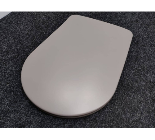 Сиденье для унитаза Kerasan Nolita SLIM быстросъемное Ferro matt петли хром 539189