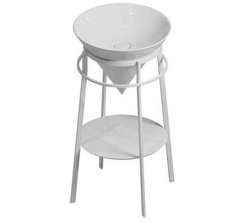 Полка встраиваемая Kerama Marazzi CONO круглая 43.1 см белый глянцевый CO4.43\WHT