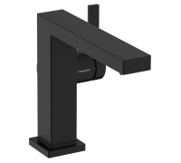 Смеситель для раковины Hansgrohe Tecturis E высота 11 см с донным клапаном черный матовый 73020670